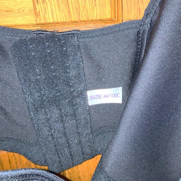 NWT 2 BESMISEEA Deep Cup BRAS Hide Back Fat w/SHAPEWARE inc. NUDE/BLACK SZ 44C - Picture 6 of 8